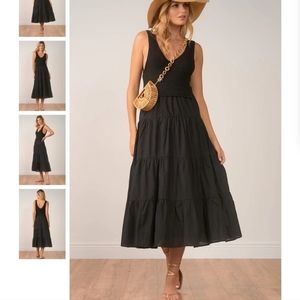 Brand new Elan Aries maxi dress, Black, Small